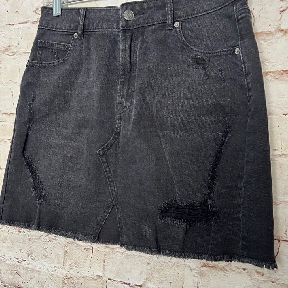 Wild Fable mini jean skirt distressed - Picture 3 of 6